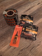 Fiskars Pruning Snip. (3)Trex 50 Yd Tape. 2 Bags Bear Mountain Gourmet BBQ Wood