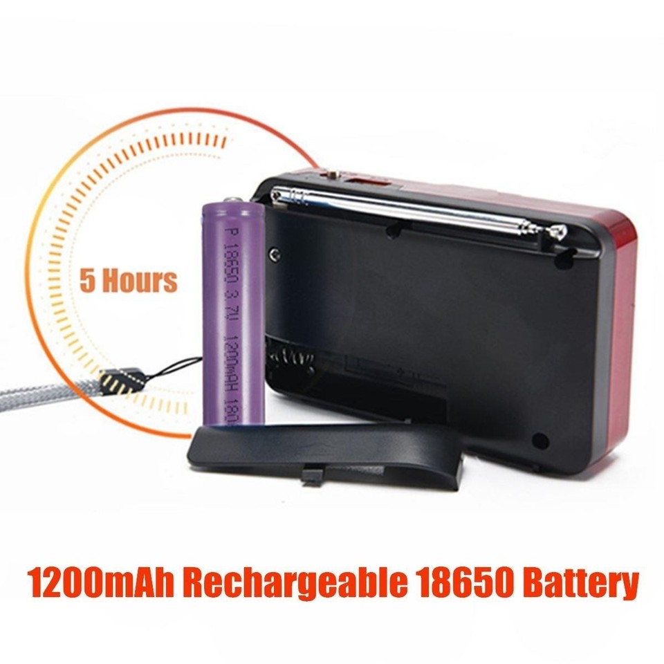 Mini Portable Radio Handheld Rechargeable Digital Fm USB Tf Mp3 | eBay
