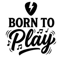 Born To Play SVG - Rock And Roll Musician Band Guitarist Music Lover