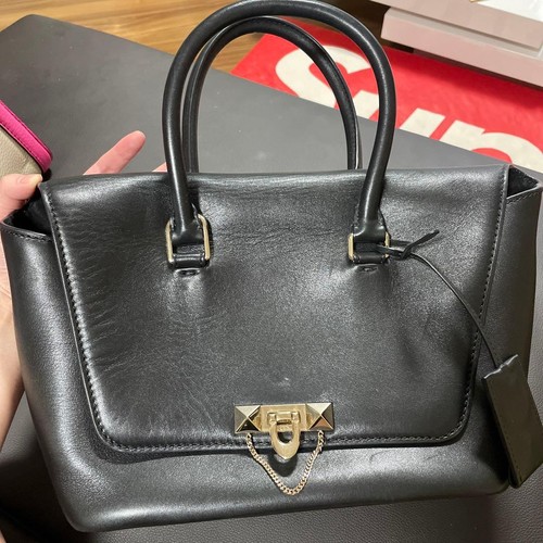 Valentino Rockstud 2 Way Handbag Shoulder Bag Leather Crossbody