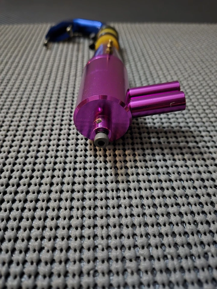 CVEC Vintage Purple Tuned Pipe With Header HPI Super RS4 Traxxas Nitro 4Tec 3.3 - Image 4 of 4