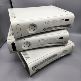 Lot of 3 Microsoft Xbox 360 Video Game Consoles - UNTESTED - For Parts or Repair