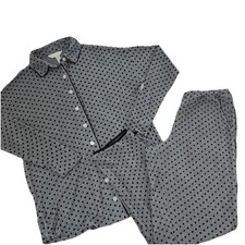Soma Women  s Pajamas Set 2 Pc Button Down Size XS Polka Dot