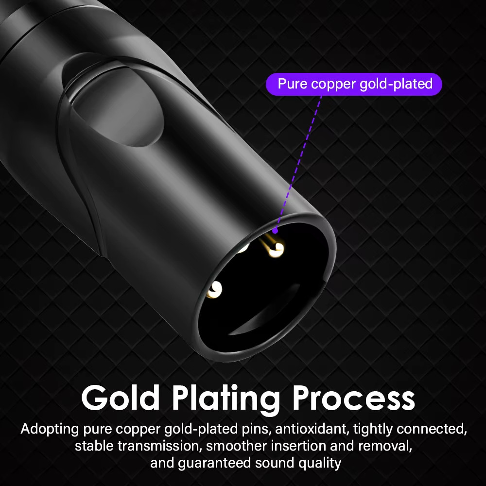 Professional XLR Male to Female OFC Cable for Mixer Recording Balanced Microphon thumbnail 6