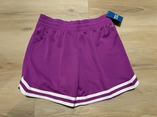 NWT DSG Girls' Mid Rise Performance Mesh Shorts Magenta Sky Size Large