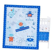 3 Pieces Baby Bedding Set for Boy Girls, Baby Bedding Set for Newborn, Robot