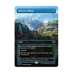 Mistrise Village (Borderless) - Tarkir: Dragonstorm Foil