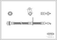 Corteco Bremsschlauch 19033579 FüR Toyota Corolla Avensis Verso NDE120_ NDE120R