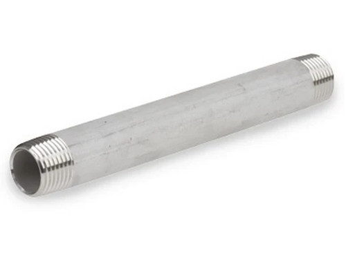 Rohrnippel 3/4" Zeitplan 40 x 6" lang NPT Gewindeenden 316 Edelstahl - Bild 9 von 9