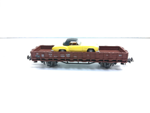 Roco H0 Flachwagen mit Ladung 323 1 645-6 - DB - ohne OVP # 13084 | Condition: Gebraucht