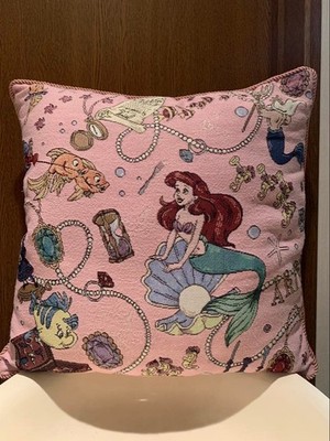 Disney Little Mermaid Ariel Flounder Cushion 45cm Official Toy