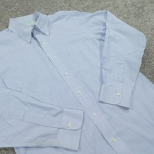 Brooks Brothers Dress Shirt Men 16 34 Milano Fit Button Down Non Iron