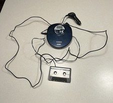 Classic Portable Personal CD Player With CD Cassette Adapter For Car NOT Tested