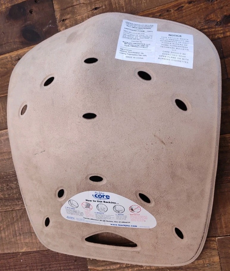 Back Joy Sit Smart Core Posture Seat Lower Back Pain Lumbar Relief #124