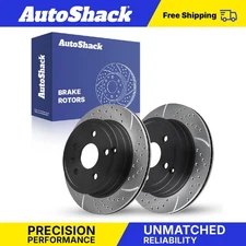 Rear Drilled Slotted Brake Rotors for GMC Terrain 2010-2017 Chevy Equinox