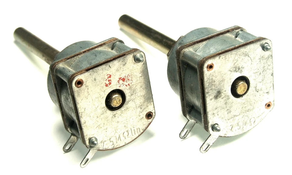 2,5 MOhm ±20% 3W Linear Stereo POTENTIOMETER RUWIDO -- NOS! (1 Stück) - Bild 2 von 3
