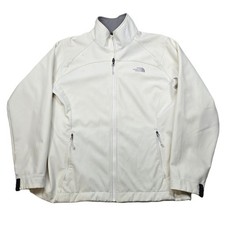 The North Face Softshell Jacket Womens Large White Full Zip Inner Liner Systems