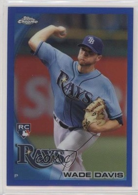 2010 Topps Chrome Blue Refractor 17/199 Wade Davis #220 Rookie RC 4ud
