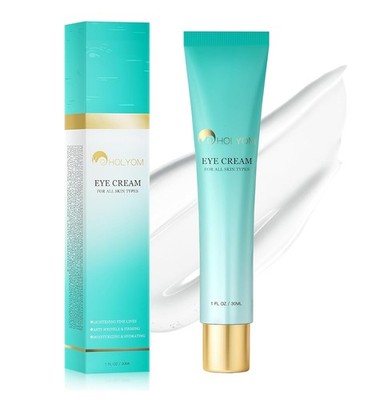New Holyom Advanced Eye Cream for Dark Circles and Wrinkles, 1 FL. OZ.