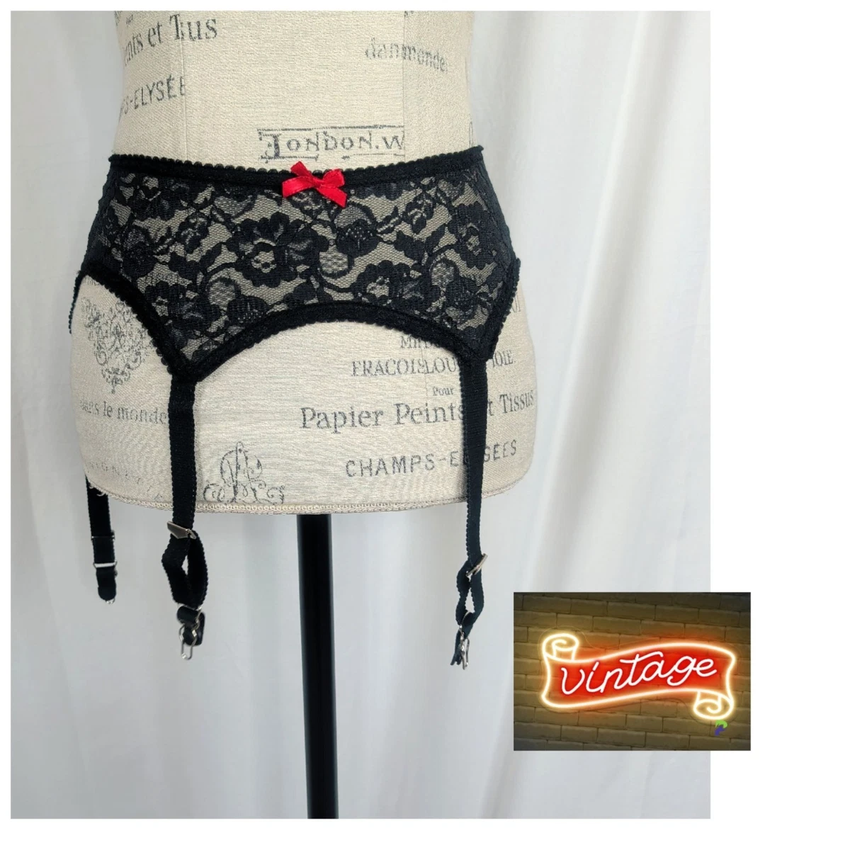 Original 1980s Vintage Garter Belts for Women for sale