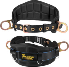 TRSMIMA Safety Harness Climbing Belt - Black Body Fall Protection Men Roof Tree
