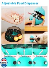 SUJAYU Cat Toy Funny Tumbler Interactive Ball, Treat Dispenser Automatic No-E...