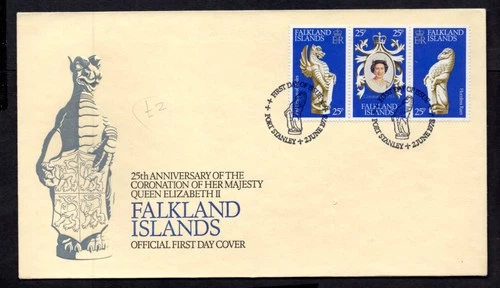 Falkland Islands - 1978 25th Anniversary of QE2 Coronation First Day Cover