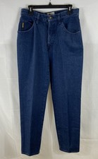 Vintage 90s Giorgio Armani Jeans Mens Blue Denim High Rise Tapered Leg 32