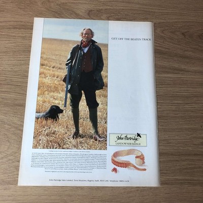 GUNS123 MAGAZINANZEIGE 12X9 JOHN PARTRIDGE LANDBESITZER SORTIMENT