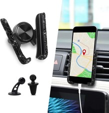 Bling Car Phone Holder Phone Holders for Your Car Rhinestone Encrusted Air