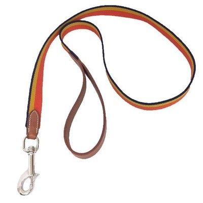 Hermes Rocabar Multi Color Canvas Leder Hundeleine mit Box Etui J8 Leine Gelb -