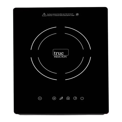 TI-1B 12 In. Single Element Black Induction Glass-Ceramic Cooktop 1750W 858UL Ce