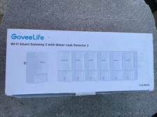 GoveeLife Wi-Fi Smart Gateway 2 with Water Leak Detector 2 (1+6 Pack)