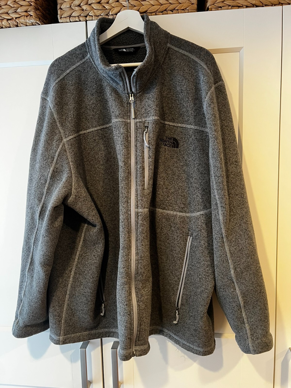The North Face Gray Zip-Up Jacket XXXL 3XL Pre-owned
