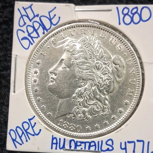 1880 Philadelphia Morgan Silver Dollar $1 Uncirculated Very Nice Luster Rare