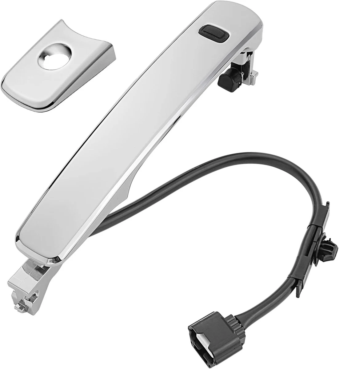 Manija de puerta exterior cromada delantera izquierda lado del conductor para Nissan Rogue 2010-2013, wi