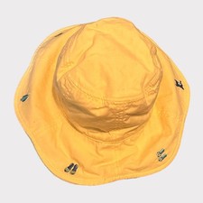 Gymboree L/XXL Yellow Child Sun Hat Terrycloth Cotton Poly