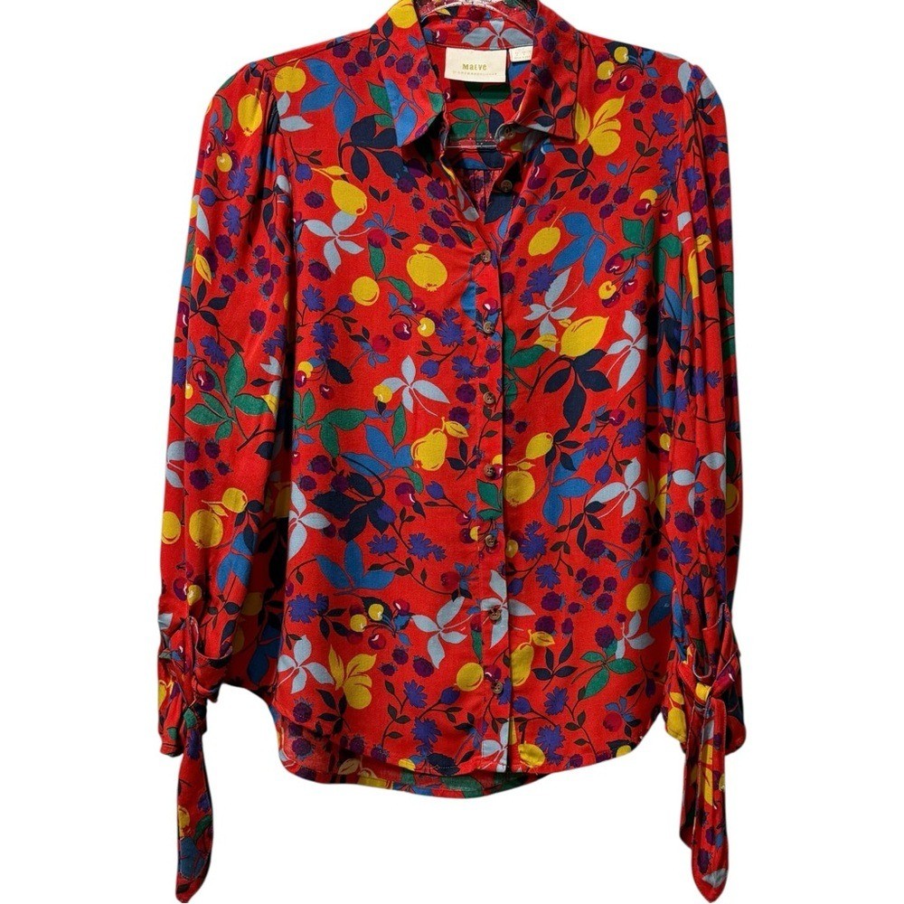Anthropologie Maeve Blithe Button Down Fruit Flor… - image 2