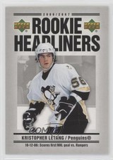 2006-07 Upper Deck Rookie Headliners Kris Letang Kristopher Letang #RH18 7o1