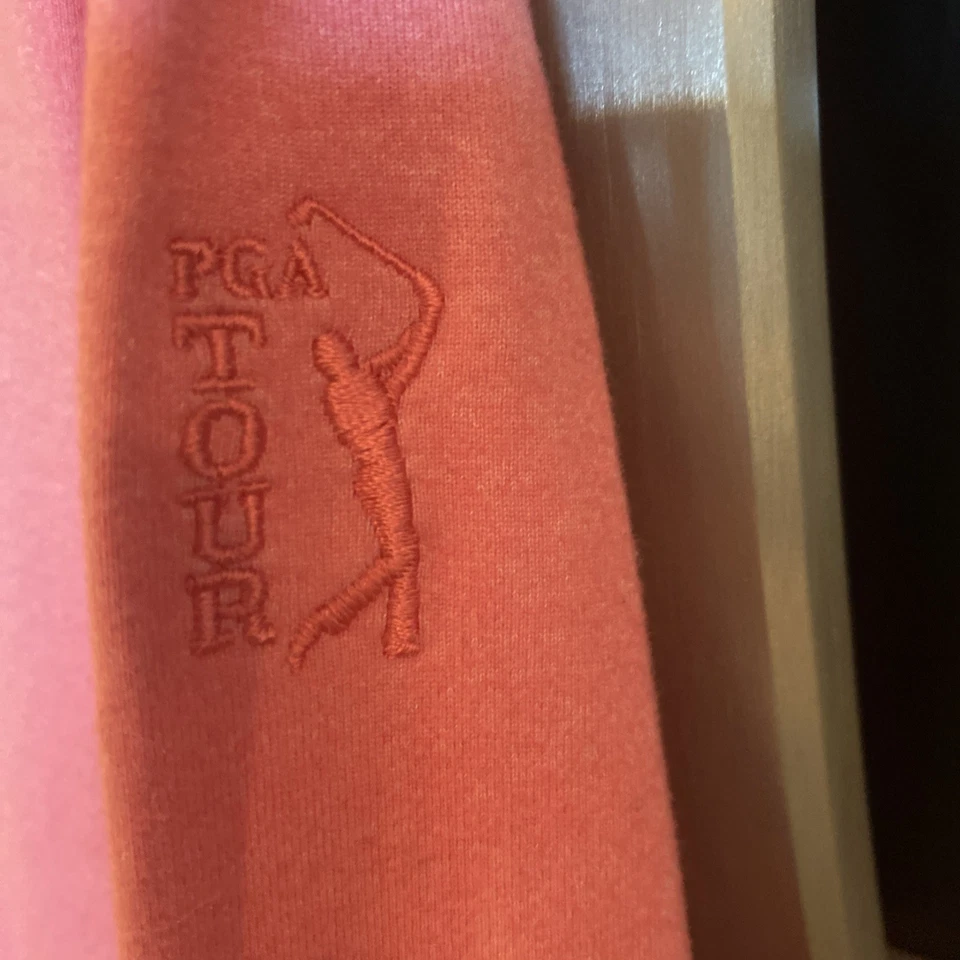 Ladies Ashworth Golf Shirt w/ Logo Button Down Collar Pink/Rose , Medium - NWT! - Image 4 of 4