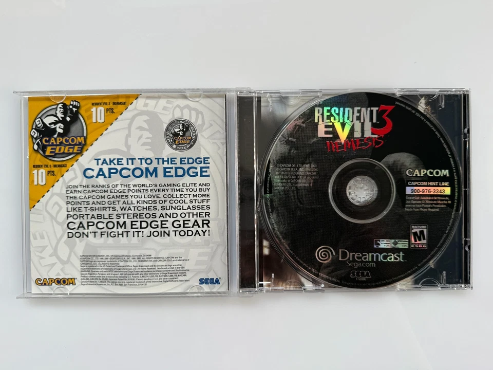 Resident Evil 3 Nemesis Sega Dreamcast - NTSC-U/C USA VGC CIB - Tracked - Image 4 of 4