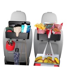 Car Headrest Backseat Organizer with 3.7" Cup Holder - 3 in 1 Seat Back 2-PACK