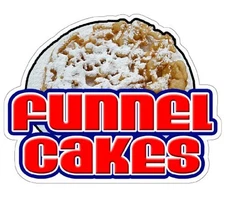 Funnel Cakes Concession Decal Sign Cake Trailer Signs 36"