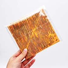 5.5" x 5.5" Imitation Gold Foil Variegated Metallic Leaf 25 Sheets for Arts a...