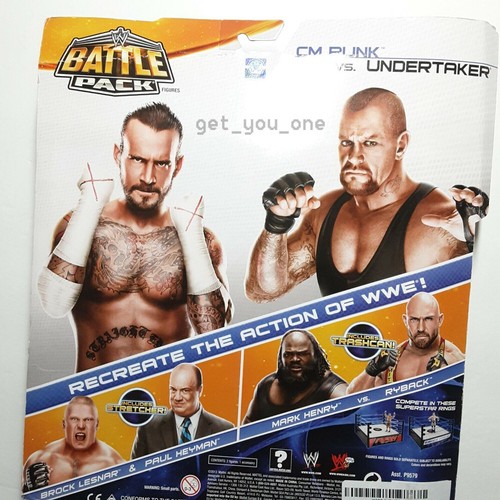 WWE Wrestling CM PUNK vs UNDERTAKER Battle 2-pak Figurki akcji Urna Seria 25 - Zdjęcie 2 z 10