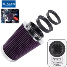 High Flow Performance Cold Air Intake Air Filter 3 3.5 4 Inlet 9 Tall