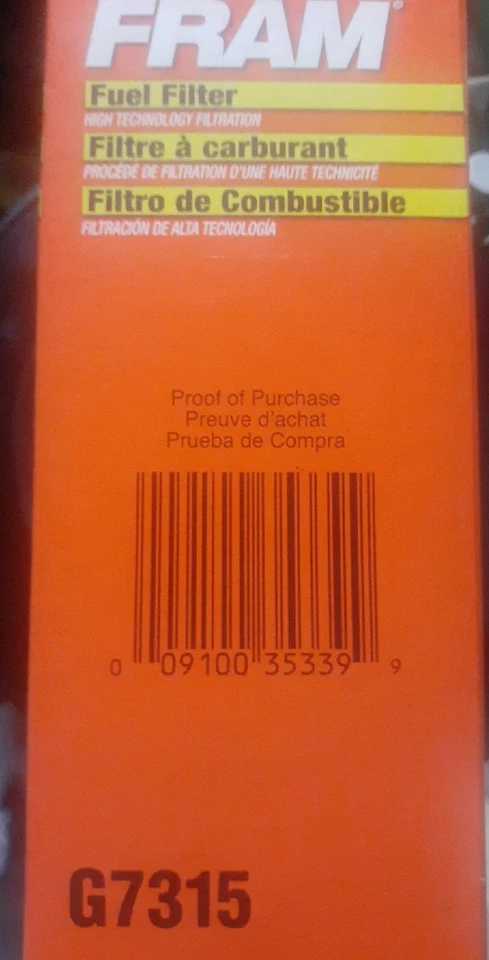 FRAM G7315 | Filtro de combustible | Puede adaptarse a: modelos Cadillac y Buick | Nuevo de Lote Antiguo Foto 3 de 4