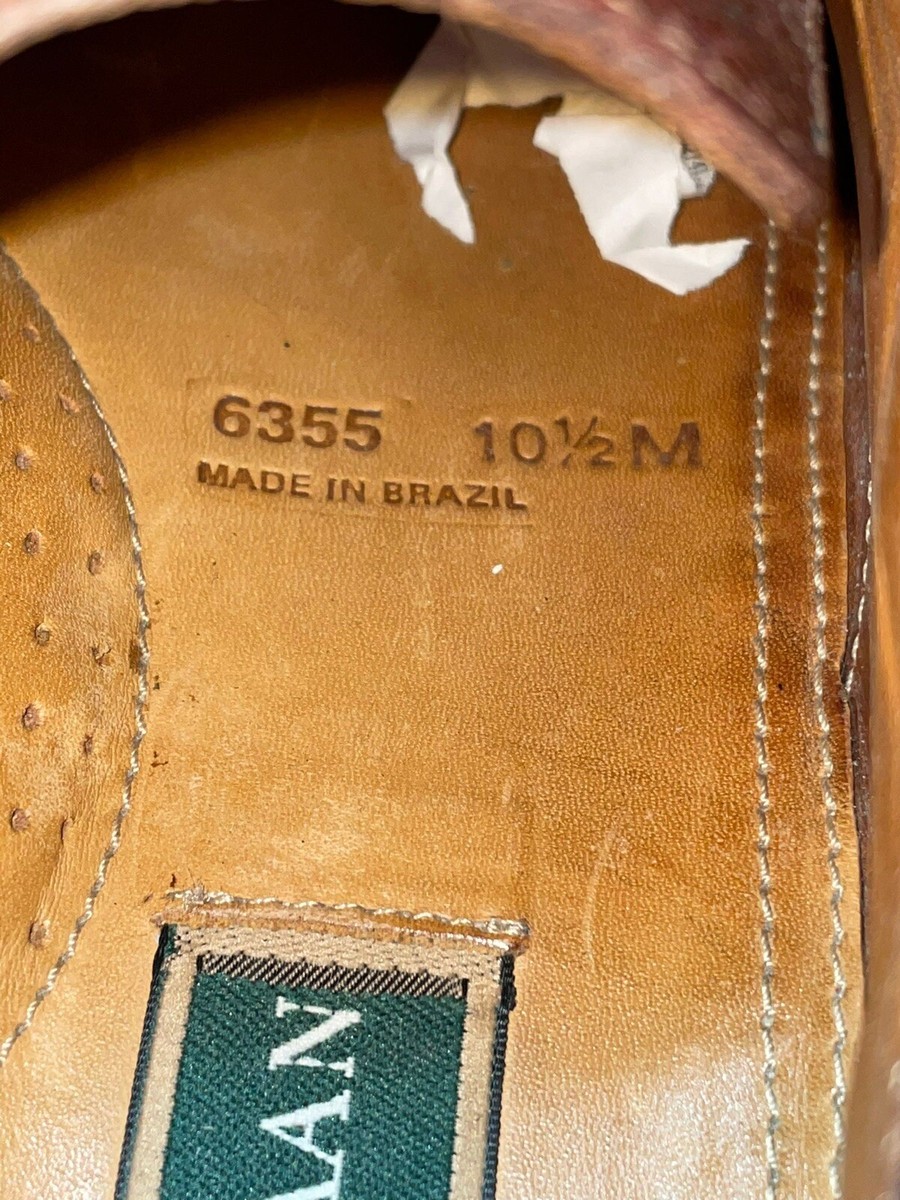 Cole Haan Mens 6355 Brown Pebbled Leather Moc Split Toe Derby Shoes Size 13M Cole Haan Pebbled Leather Brown Split Apron Toe Oxford Shoes  main image 3