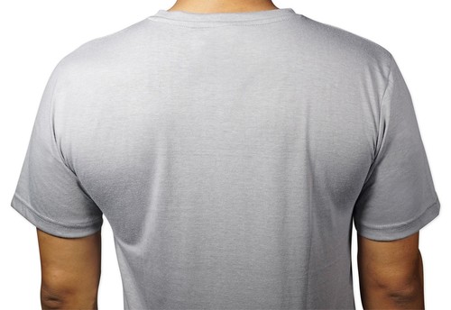 Rockville Grey Fitted T-Shirt - Size-XXL Dry-Fit 65% Polyester & 35% Cotton - Picture 2 of 3