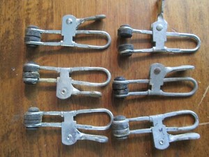 6 AIRCRAFT QUALITY MINI TOOL WEDGE, SQUEEZ, HOLD DOWN-METAL/RUBBER GRIP 3" CLAMP